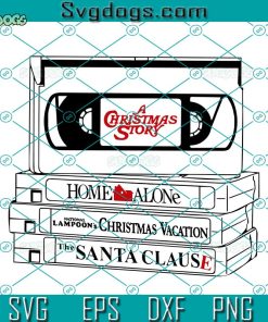 A Christmas Story SVG, VHS Christmas SVG, Home Alone SVG, National Lampoon's Christmas Vacation SVG PNG DXF EPS