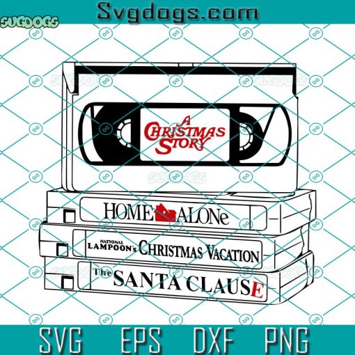 A Christmas Story SVG, VHS Christmas SVG, Home Alone SVG, National Lampoon’s Christmas Vacation SVG PNG DXF EPS