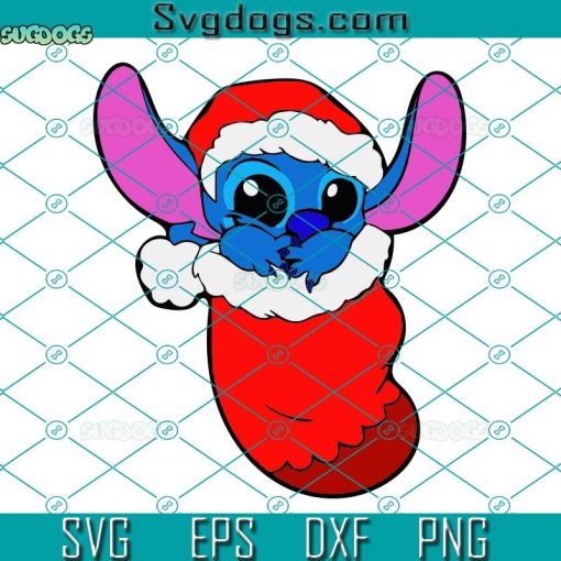 Baby Stitch Christmas SVG, Stitch Santa SVG, Christmas SVG PNG DXF EPS