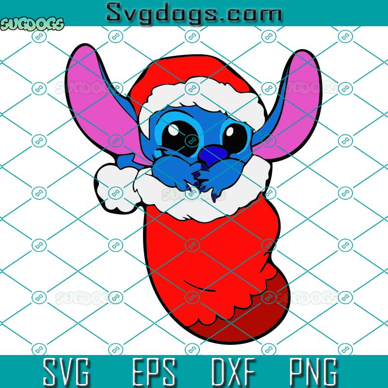Baby Stitch Christmas SVG, Stitch Santa SVG, Christmas SVG PNG DXF EPS