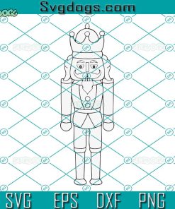 Nutcracker SVG, Nutcracker Coloring SVG, Christmas Outline SVG PNG DXF EPS