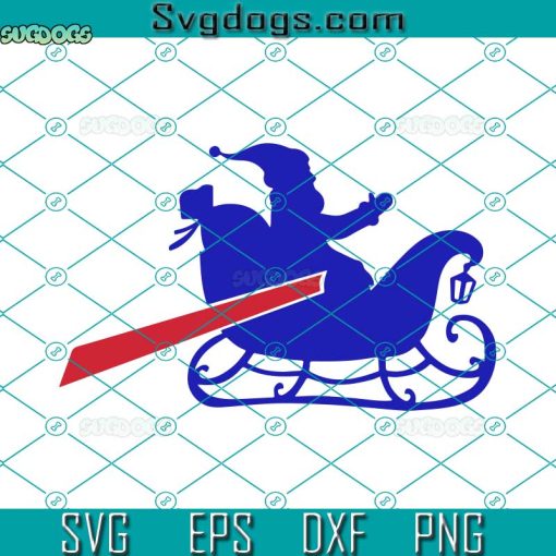 Buffalo Football Santa SVG, Buffalo Christmas SVG, Buffalo Football Christmas SVG PNG DXF EPS