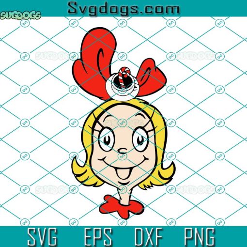 Cindy Lou Candy Cane SVG, Cindy Lou Who SVG, Merry Christmas SVG PNG DXF EPS