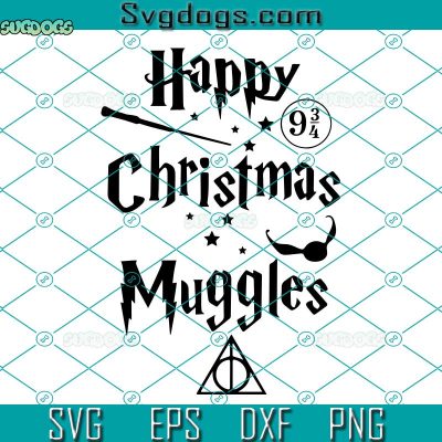 Happy Christmas Muggles SVG, Harry Potter Christmas SVG, Muggle ...