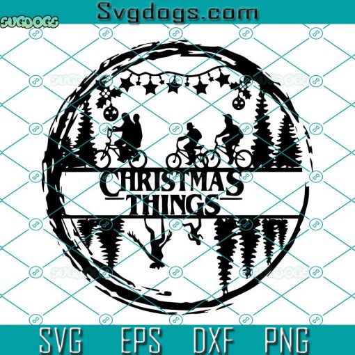 Christmas Things SVG, Stranger Things Christmas SVG, Stranger Things SVG PNG DXF EPS