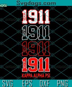 1911 Kappa Alpha Psi Fraternity SVG, Kappa Alpha Psi SVG PNG DXF EPS