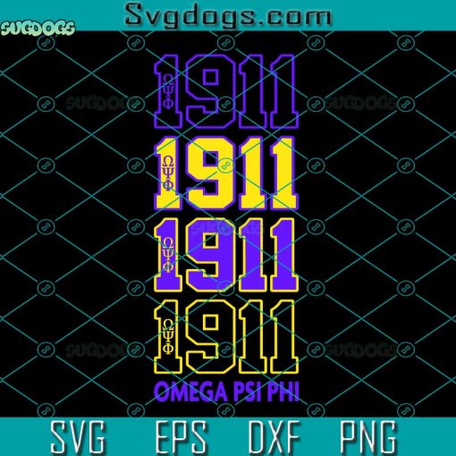 1911 Omega Psi Phi Fraternity SVG, Q Dog Bundle SVG PNG DXF EPS