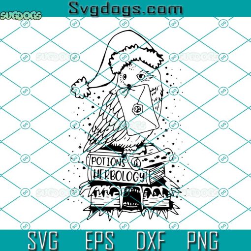 Christmas Postman Owl SVG, Hogwarts Christmas SVG, Magic Castle SVG, Potions Herbology SVG PNG DXF EPS