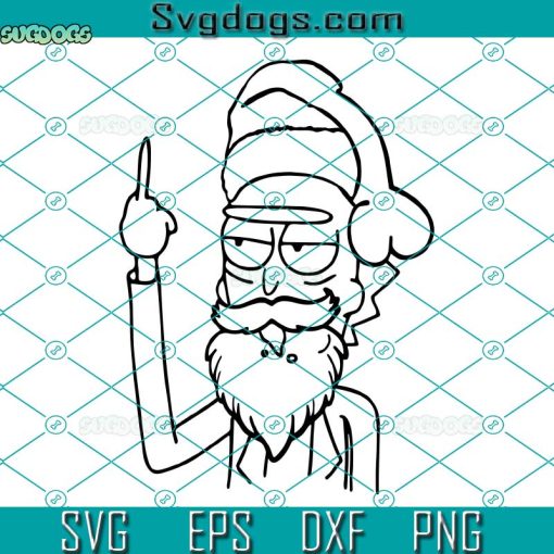 Naughty Christmas Rick SVG, Morty Rick SVG, Santa Rick SVG PNG DXF EPS