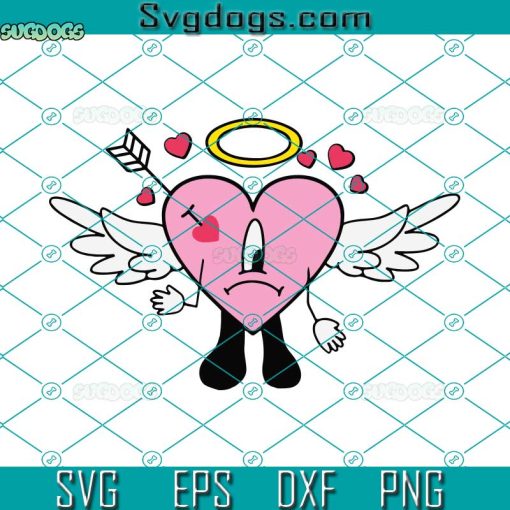 Bad Bunny Cupid SVG, Un San Valentin Sin Ti SVG, Valentines Day SVG, Valentines Benito SVG PNG DXF EPS
