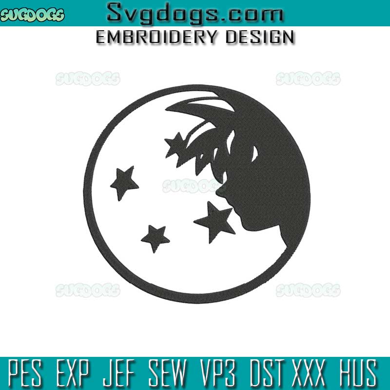 Sogoku Embroidery Design File, Dragon Ball Z Embroidery Design File