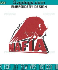 Buffalo Mafia Embroidery Design File, Bills Mafia Embroidery Design File