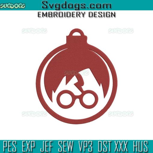 Christmas Harry Potter Embroidery Design File, Harry Potter Red Embroidery Design File