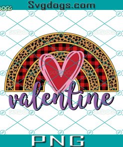 Rainbow Valentine PNG, Valentine Boho Rainbow PNG, Valentine’s Day PNG