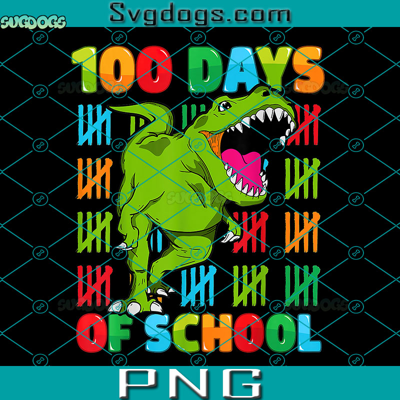 100th Day Of School Dino PNG, Happy 100 Days Dinosaur PNG, School PNG