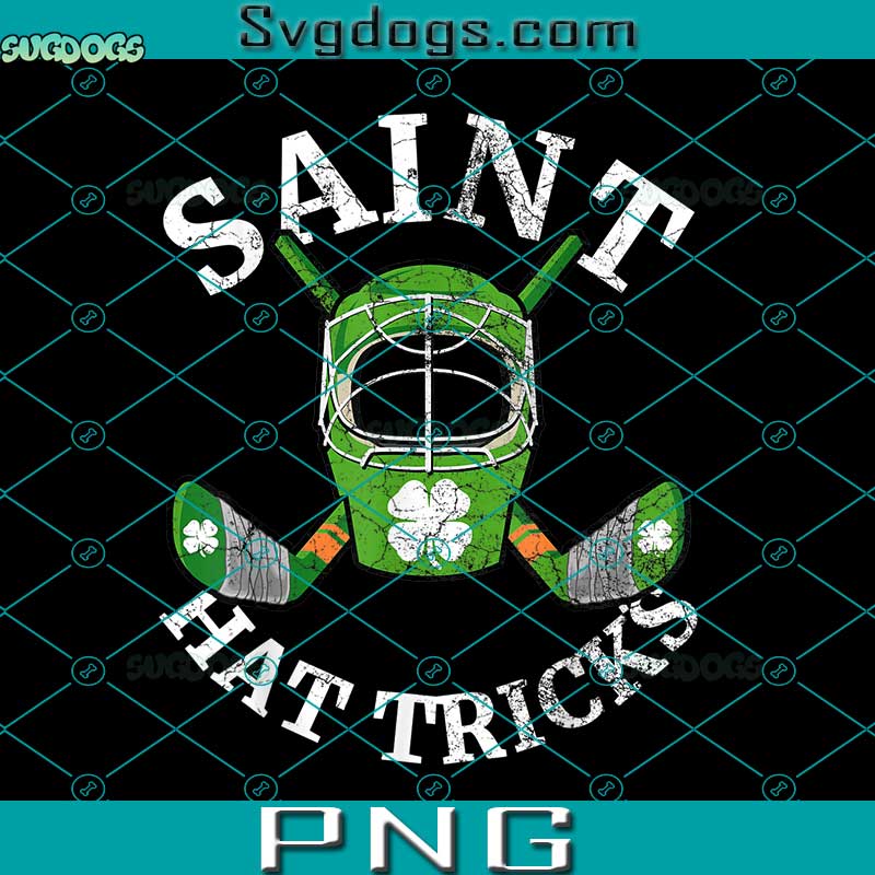 Saint Hat Tricks PNG, St Patrick's Day Saint Hat Tricks Hockey Shamrock PNG, St Patrick's Day PNG