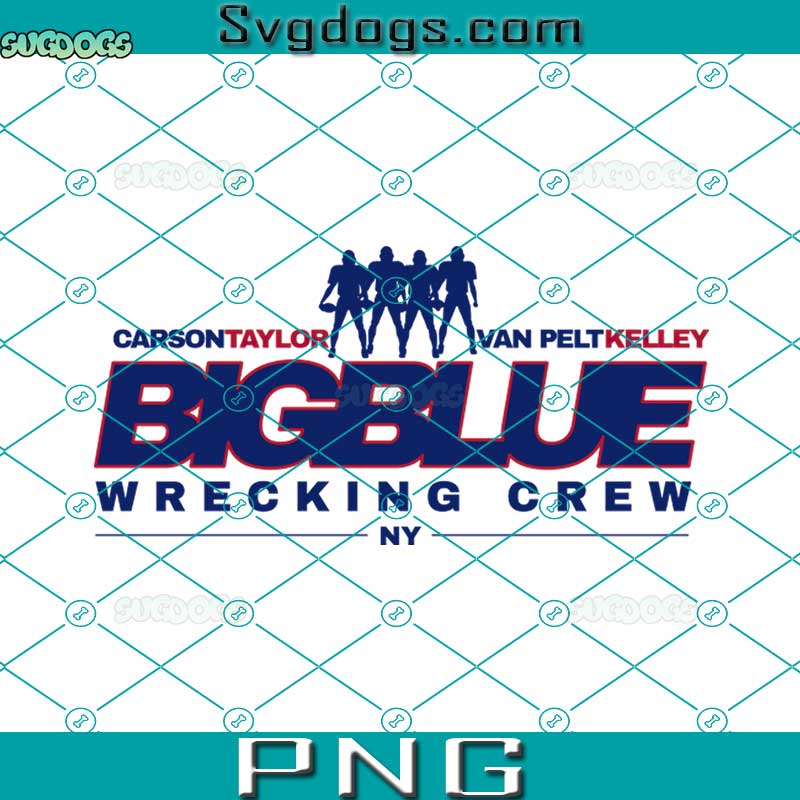 Big Blue Wrecking Crew PNG, New York PNG, New York Giants Football PNG