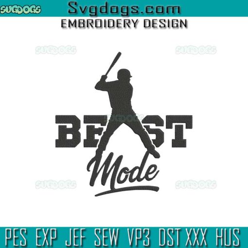 Baseball Mode Embroidery Design File, Baseball Boy Embroidery Design File