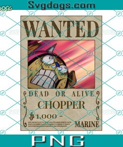 Chopper Onepiece Wanted PNG, Chopper PNG, One Piece PNG, Wanted One Piece PNG
