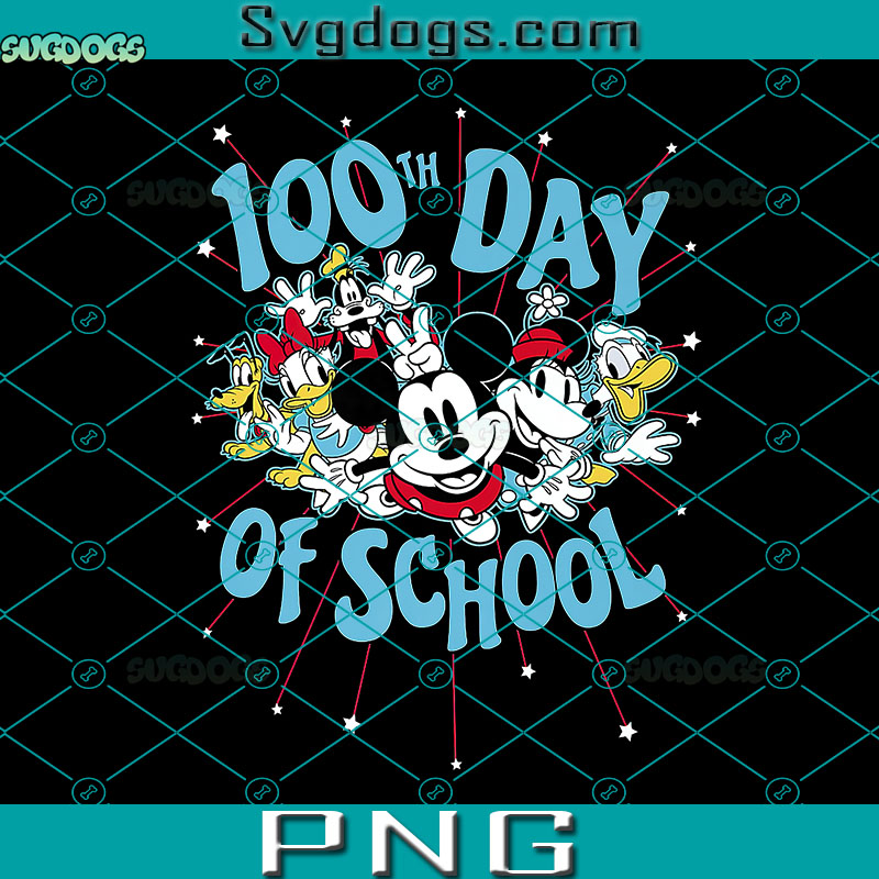Mickey 100th Day Of School PNG, Friends Group Shot 100th Day Of School PNG, School PNG