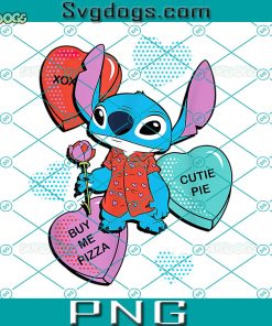 Stitch Valentine's Day PNG, Disney Stitch PNG, Valentine's Day PNG