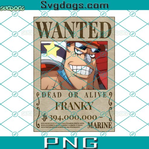 Franky Wanted PNG, Franky One Piece PNG, Franky PNG