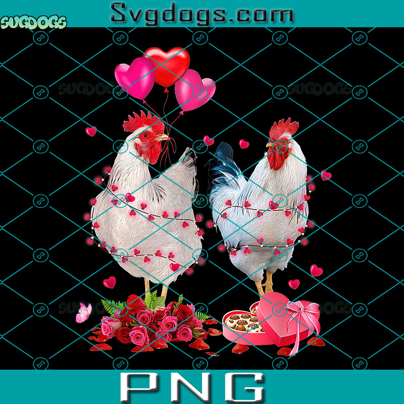 Chicken Valentines Day PNG, Heart Chicken PNG, Valentine PNG