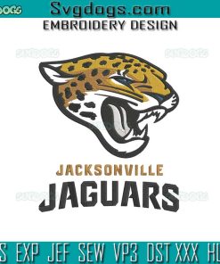 Jacksonville Jaguars Embroidery Design File, NFL Jaguars Embroidery Design File