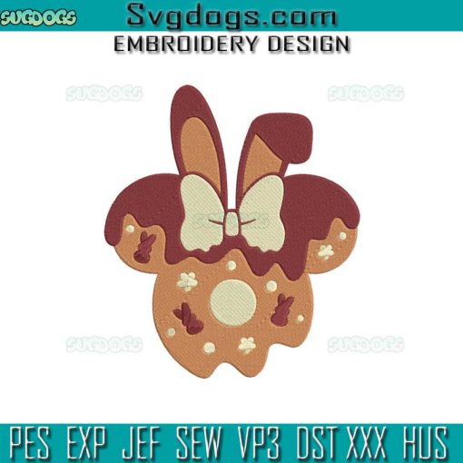 Mouse Head Bunny Donut Embroidery Design File, Mickey Donut Embroidery Design File