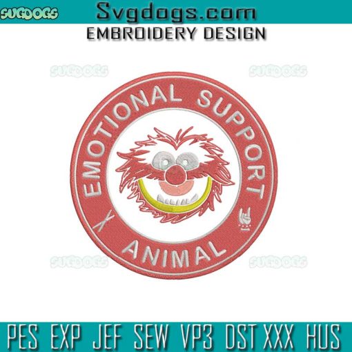 Muppets Embroidery Design File, Emotional Support Animal Embroidery Design File