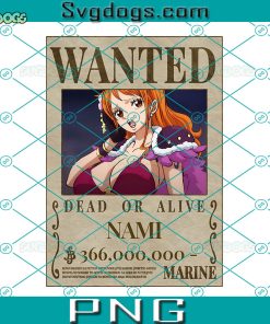 Nami Wanted PNG, Nami PNG, One Piece PNG