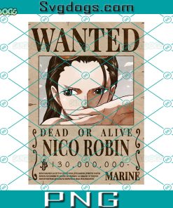Nico Robin Wanted PNG, Robin PNG, One Piece PNG, Wanted One Piece PNG