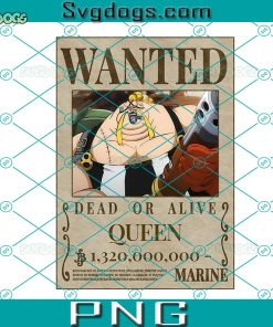 Wanted Queen PNG, One Piece PNG, Queen One Piece PNG