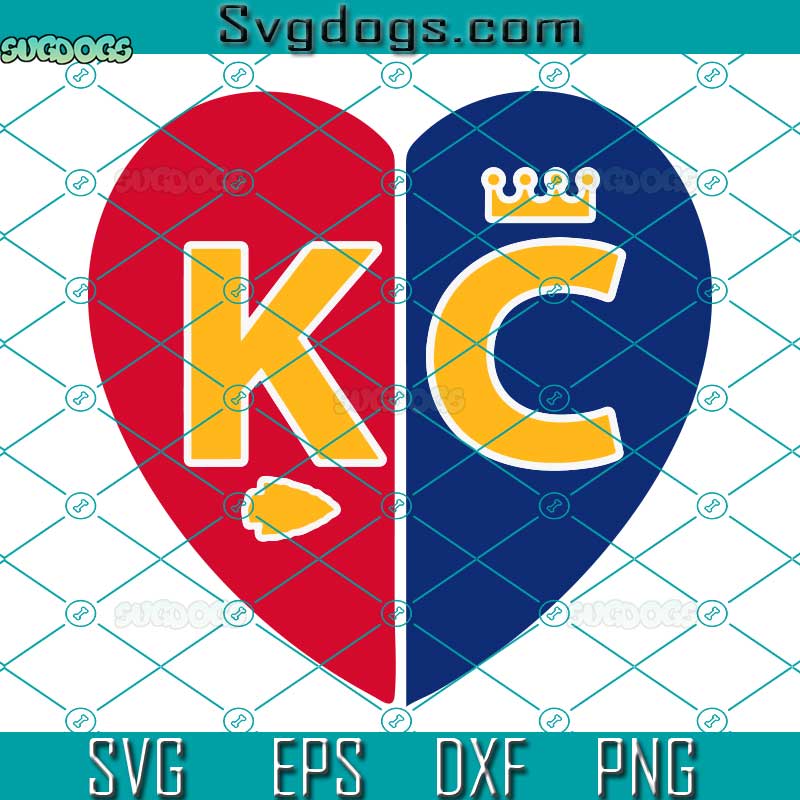 Kansas City Valentines SVG, Kansas City SVG, KC Chiefs Svg, Superbowl SVG PNG EPS DXF