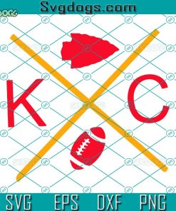 KC X Football SVG, Kansas City Chiefs SVG, KC Chiefs Svg, Superbowl SVG PNG EPS DXF