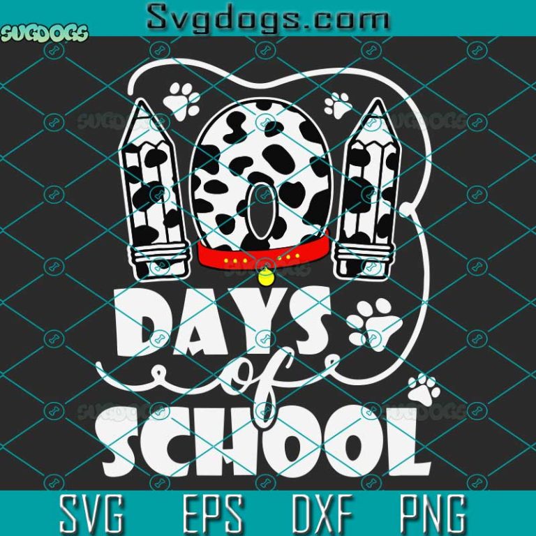 101 Days Of School Dalmatian SVG, 101 Days Of School SVG, Kindergarten