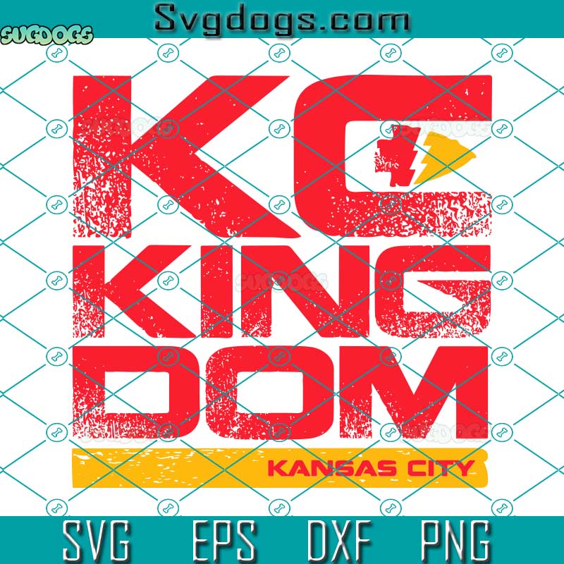 KC Kingdom Kansas City Chiefs SVG, NFL Football SVG, Kansas SVG PNG EPS DXF
