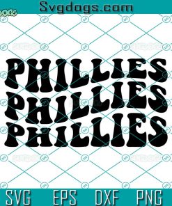 Phillies SVG, Phillies Wavy SVG, Phillies Mascot SVG PNG EPS DXF