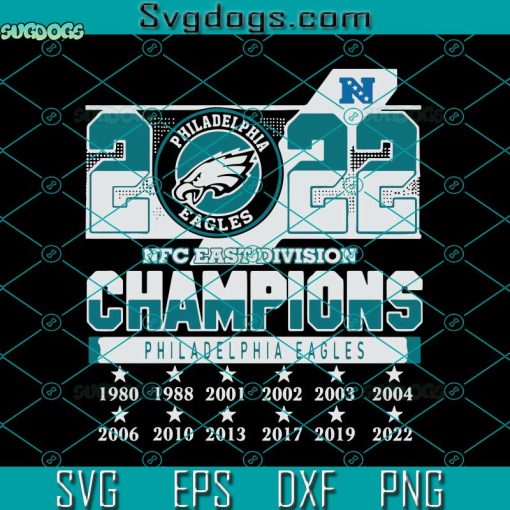 Nfc East Division Champions Philadelphia Eagles SVG, Philadelphia Eagles SVG, Champions SVG PNG EPS DXF