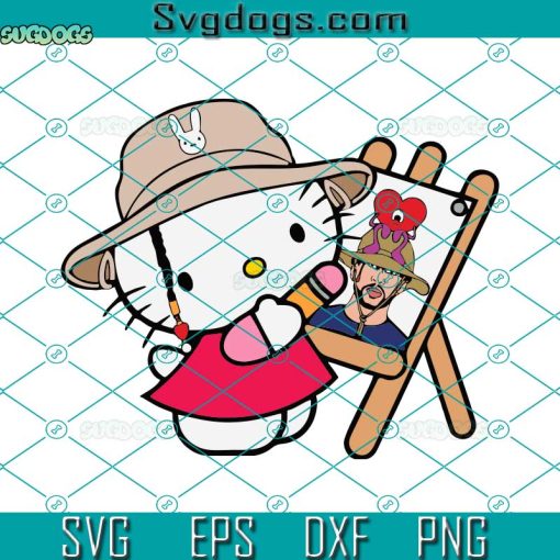 Hello Kitty Benito Is My Valentine SVG, Bad Bunny Valentines SVG, Valentine’s Day Bad Bunny SVG PNG DXF EPS