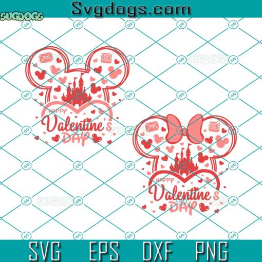 Mouse Valentine SVG, Mouse Love SVG, Valentines Couple SVG PNG DXF EPS
