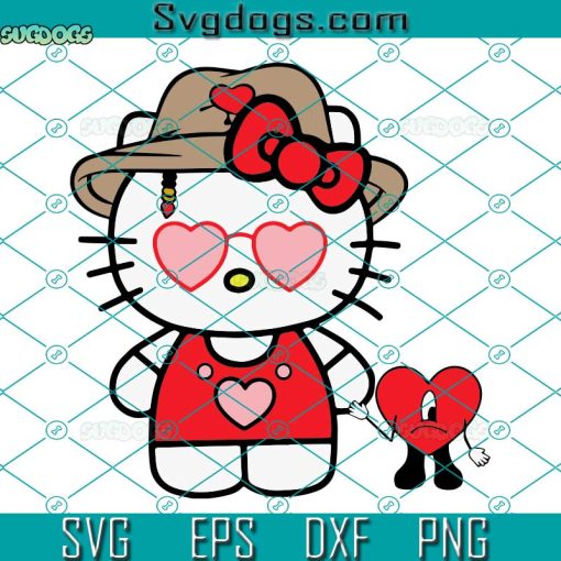 Hello Kitty Benito Is My Valentine SVG, Un San Valentin Sin Ti SVG, Valentine Kitty Benito SVG PNG DXF EPS