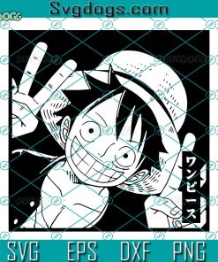 One Piece D Luffy SVG, D Luffy SVG, Anime One Piece SVG PNG DXF EPS