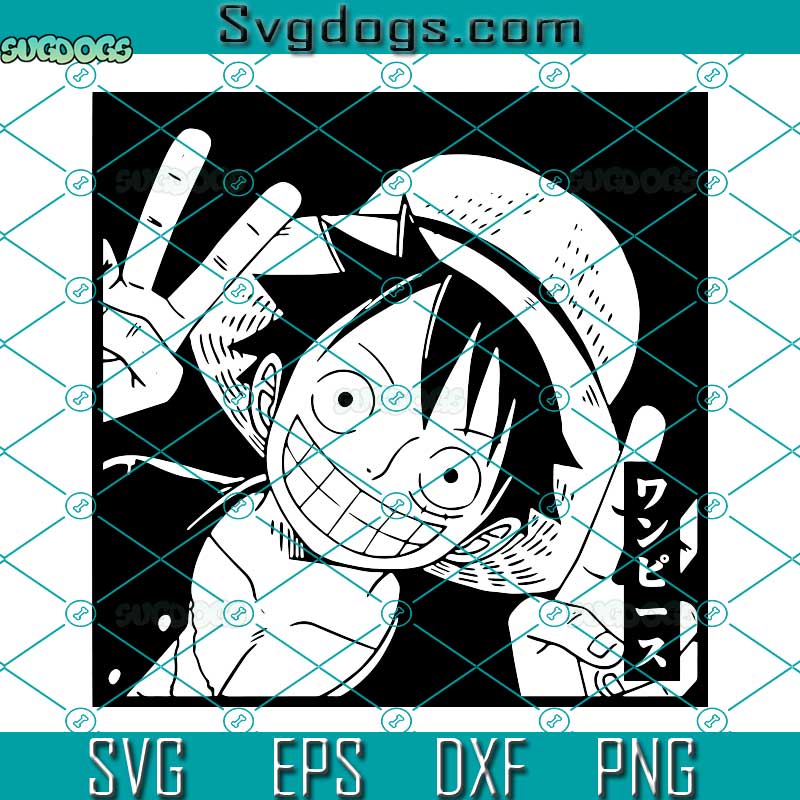 One Piece D Luffy SVG, D Luffy SVG, Anime One Piece SVG PNG DXF EPS