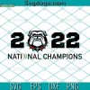 National Champions SVG, Go Dawgs SVG, Georgia Bulldogs SVG, Bulldogs SVG PNG EPS DXF