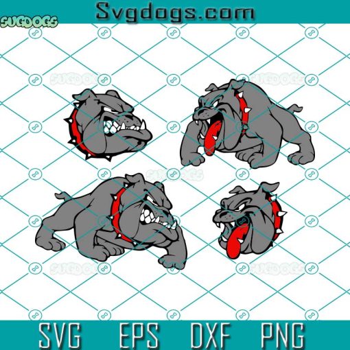 English Bulldog SVG, Georgia Bulldogs SVG, Bulldog Mascot SVG PNG EPS DXF