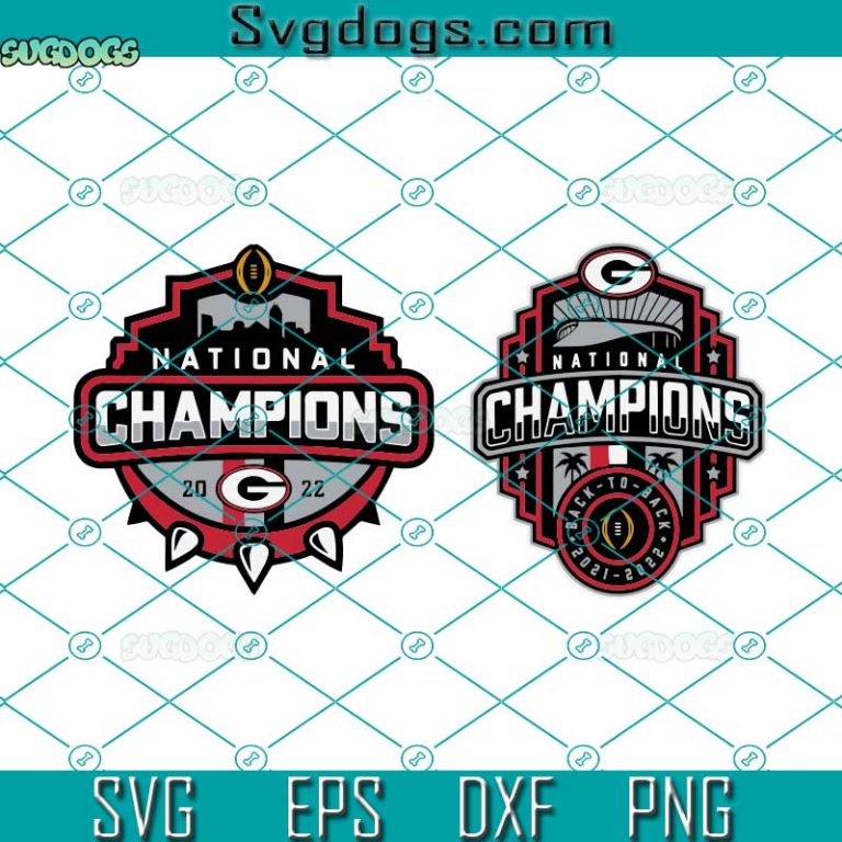 Georgia Bulldogs National Champions Svg, Georgia Bulldogs Svg