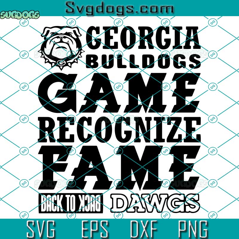 Georgia Bulldogs Game Recognize Fame Dawgs SVG, USA Football National Championships Flag SVG, Georgia bulldogs SVG PNG EPS DXF