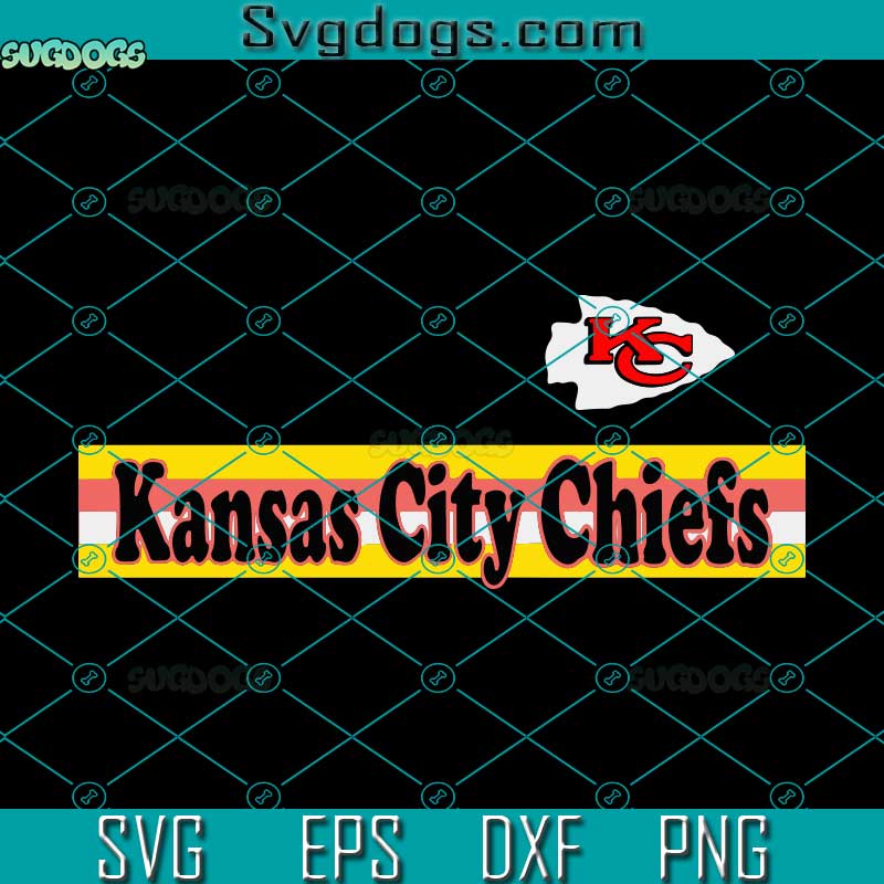 Kansas City Chiefs SVG, All Striped Up SVG, Chiefs SVG PNG EPS DXF