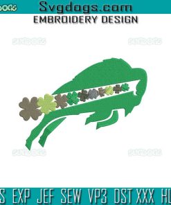 St Patrick Day Buffalo Embroidery Design File, Buffalo Bills Embroidery Design File
